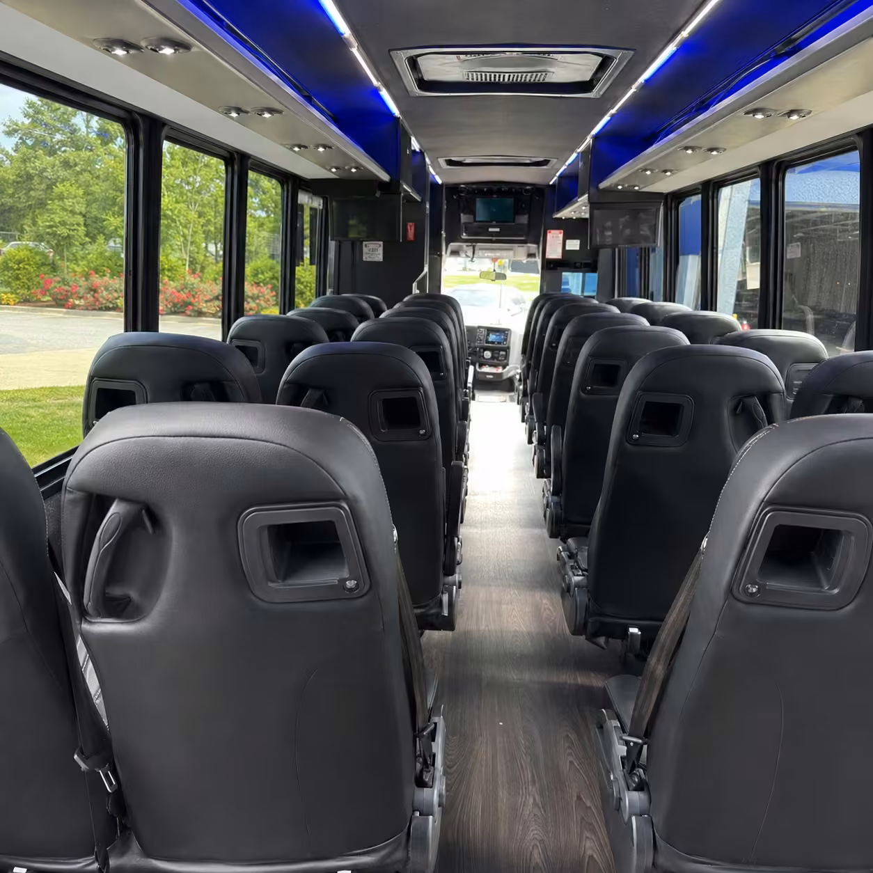 15 35 passenger minibus inside